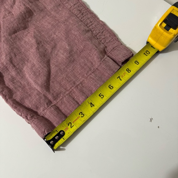 Athleta active leisure linen Dusty Rose Wide Leg Pants size 10P - Picture 8 of 9